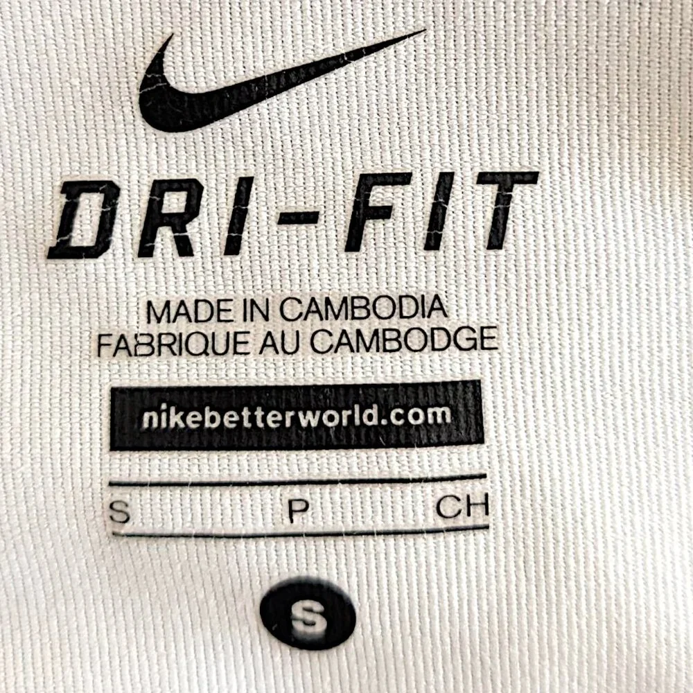 Nike women's dri fit grey two tone layered flouncy woven high rise skort size S